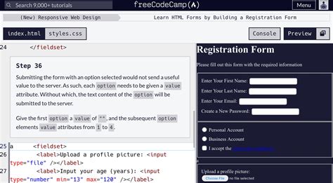 Registration Form in HTML Code Sample に対する画像結果