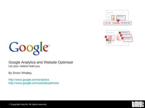 Google Website Optimizer に対する画像結果
