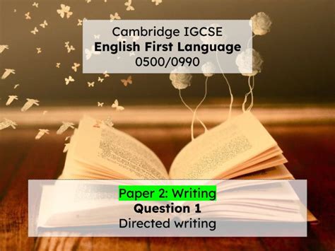 Afbeeldingsresultaten voor Directed Writing Question IGCSE