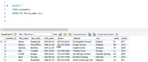Order DBM Database Access に対する画像結果