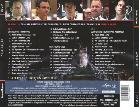 Apollo 13 Soundtrack List に対する画像結果