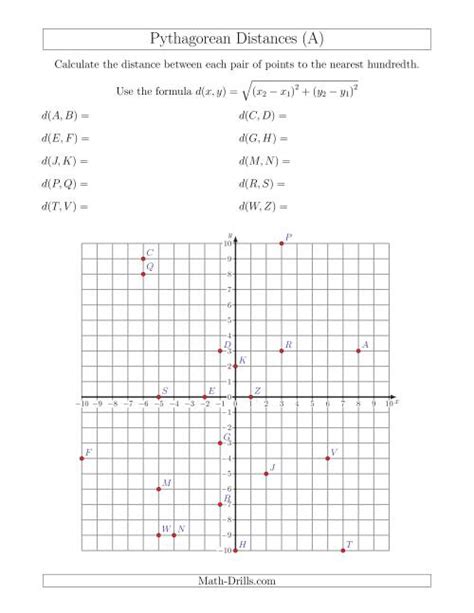 Image result for Distance Formula Class 9 Maths Worksheet