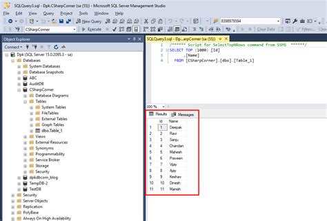 Image result for SQL Server Management Studio Where Is Table Name