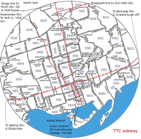 Toronto Postal Code Map に対する画像結果