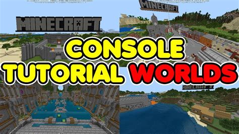 Minecraft Bedrock: ALL CONSOLE Tutorial Worlds DOWNLOAD - YouTube