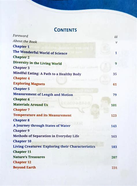 Standard 6 Science Textbook Chapter Name に対する画像結果