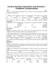 Toradh íomhá ar Control System Questions