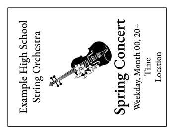 Image result for Orchestra Concert Program Template