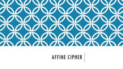 Affine Cipher Example に対する画像結果