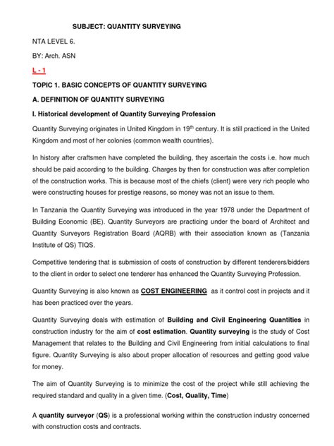 Image result for Quantity Surveyor Query List