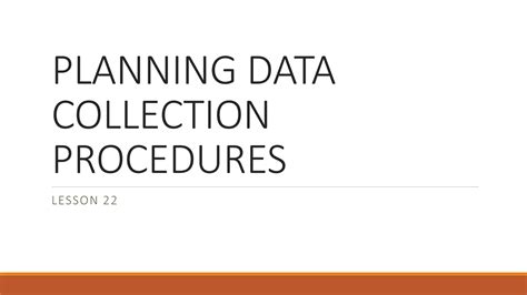 Image result for Planning Data Collection Procedure