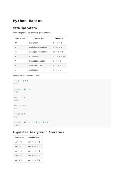Toradh íomhá ar Basics of Python PDF