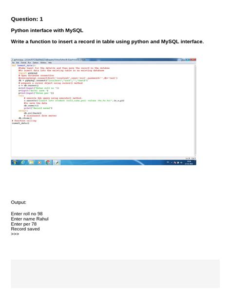 Image result for SQL Question Table