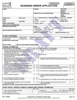 Business Insurance Application Form に対する画像結果