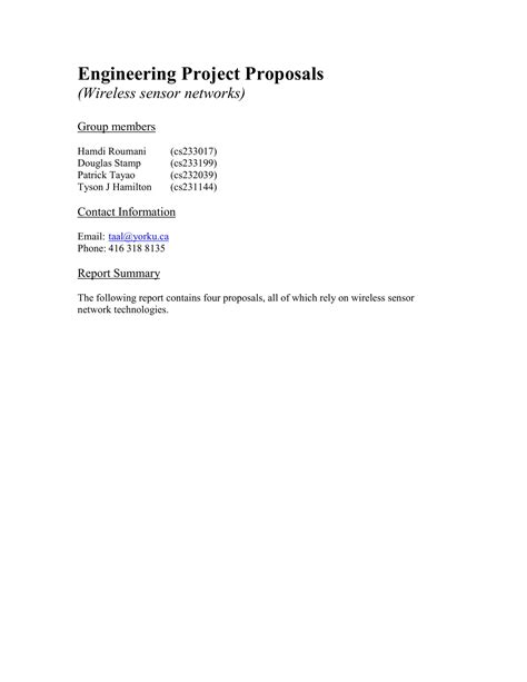 Image result for Project Proposal Example Computer Engineering