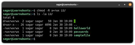 Chmod Syntax Linux-साठीचा प्रतिमा निकाल