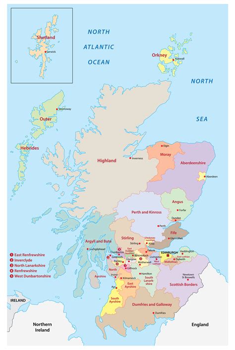 Afbeeldingsresultaten voor Simple Map of Scotland