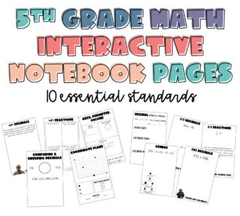 Image result for 5th Grade Math Notebook