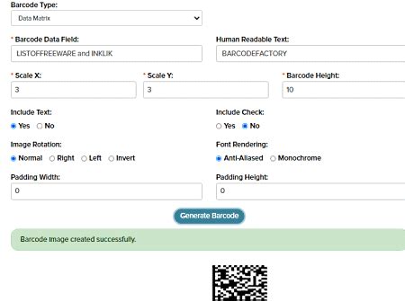 Image result for Data Matrix Barcode Generator