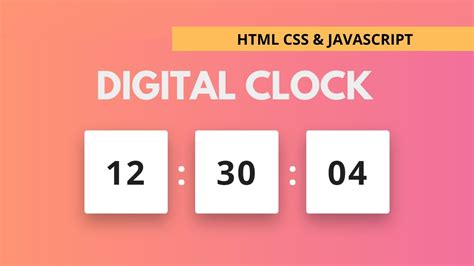 نتيجة الصورة لـ HTML Clock Code