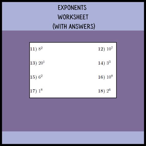 Image result for Exponents Questions