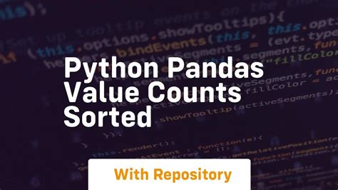 Value Counts Python માટે ઇમેજ પરિણામ