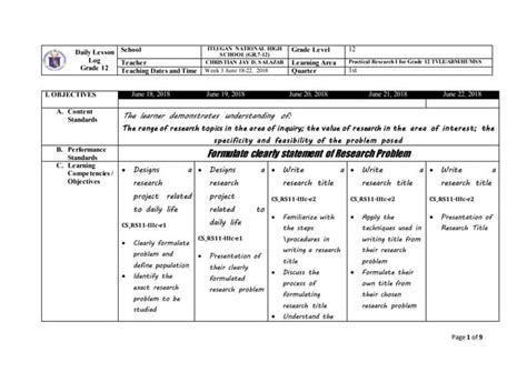 Image result for Practical Research 1 Curriculum Guide