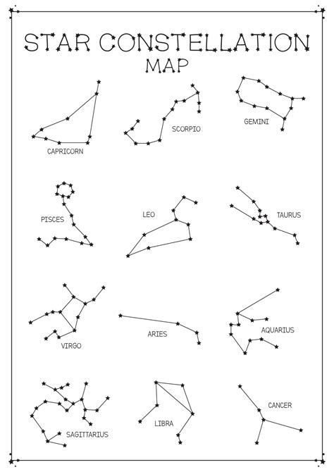 Image result for Constellation Star Map