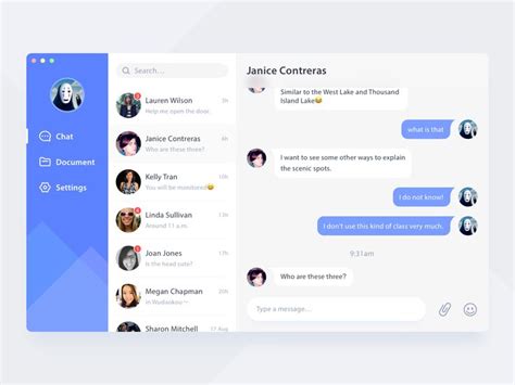 Image result for Simple Chat Application Design