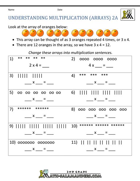 Afbeeldingsresultaten voor Math Arrays Worksheets