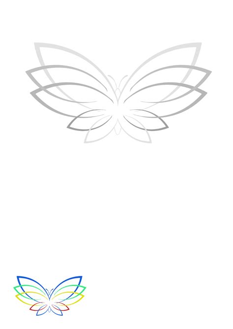 Toradh íomhá ar Abstract Butterfly Outline