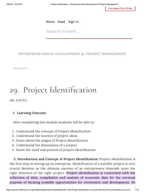 Project Identification Examples に対する画像結果