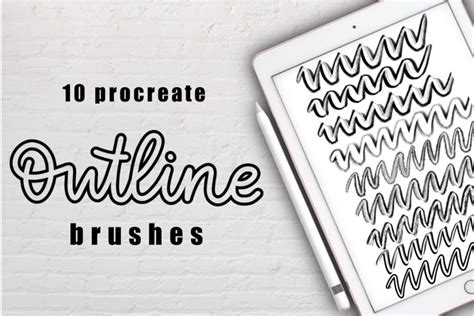 Toradh íomhá ar Procreate Outline