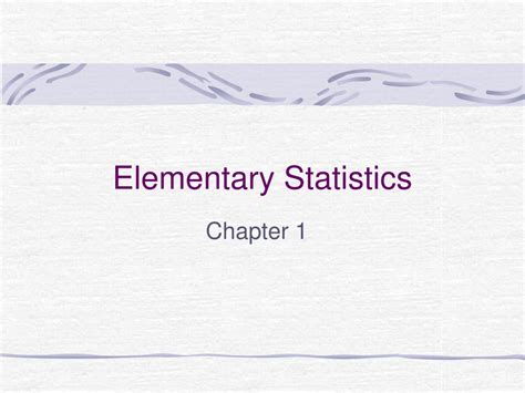 Image result for Elementary Statistics Sample