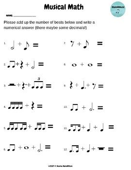 Image result for Musical Math Grade 3