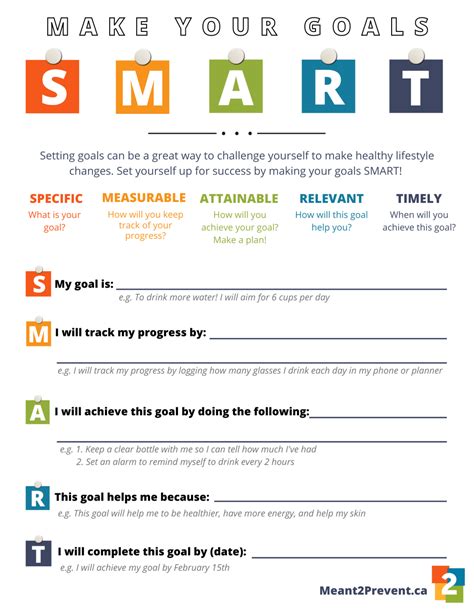 Image result for Smart Goals Worksheet Printable