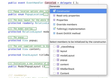 Toradh íomhá ar Visual Studio Mac Keyboard Shortcuts