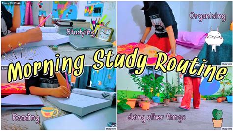 Afbeeldingsresultaten voor Morning Study Routine