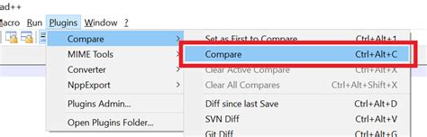 Image result for Notepad Compare Plugin