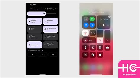 Toradh íomhá ar Android 12 Control Center