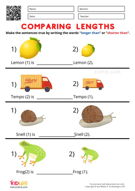 Image result for Comparing Length of Objects