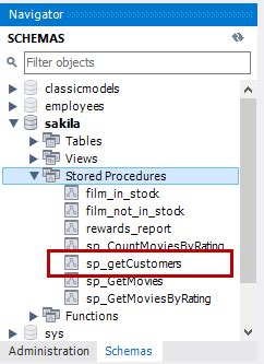 Toradh íomhá ar MySQL Stored Procedure Basic Code