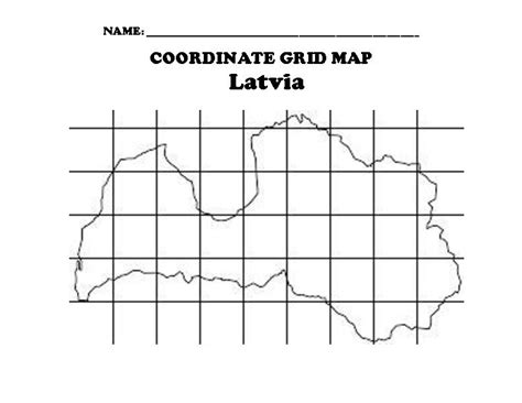 Image result for Latvia Map with Grid Lines