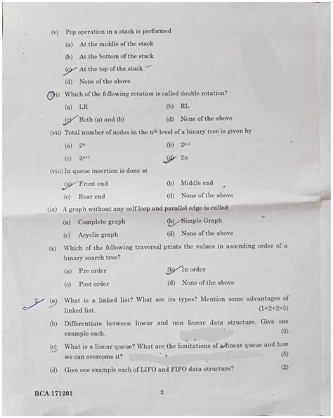 Image result for Data Structure Question Paper