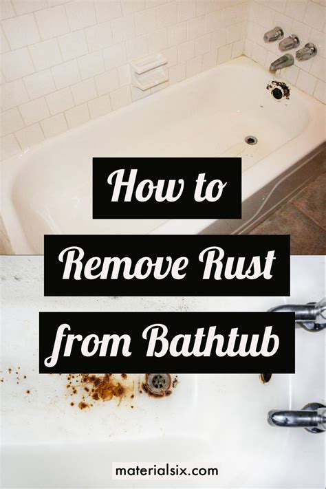 Image result for How to Get Rust Stains Off Tub