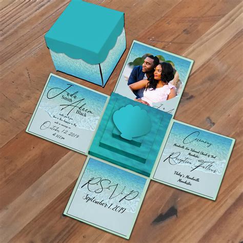 Image result for Exploding Box Invitation