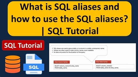 Image result for SQL Aliasing