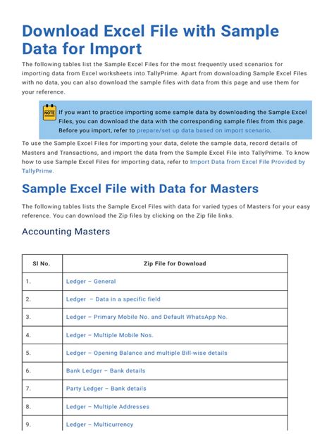 Image result for Sample Excel Files