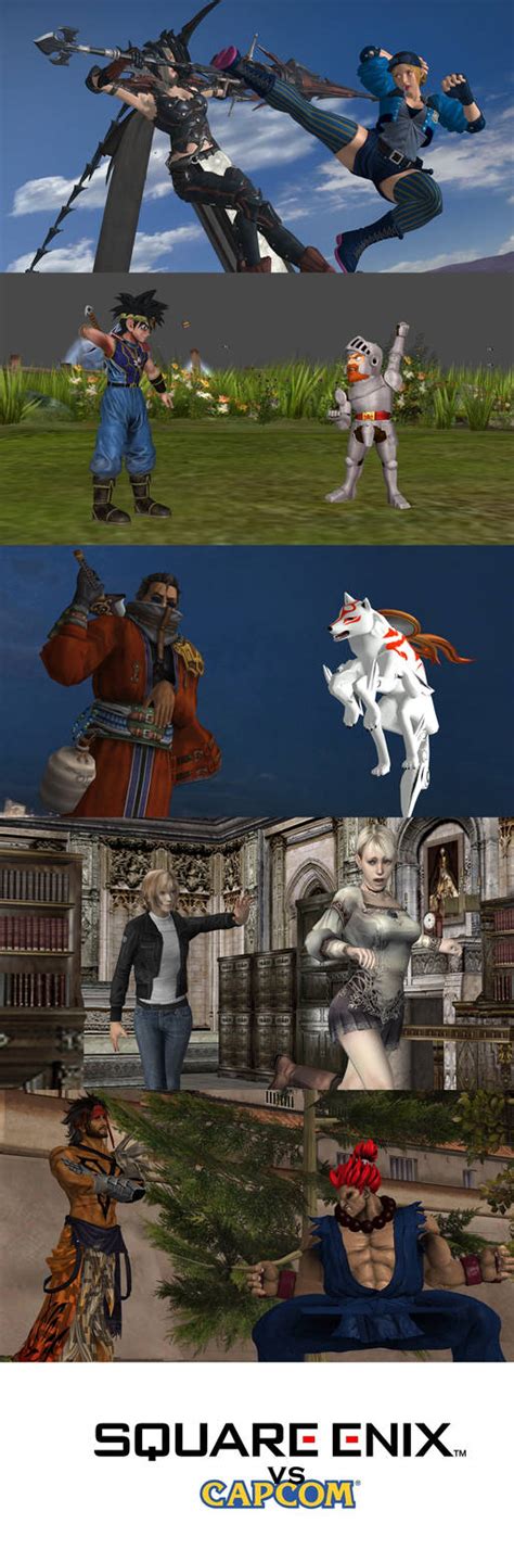 Image result for Square Enix Vs. Capcom Character Design