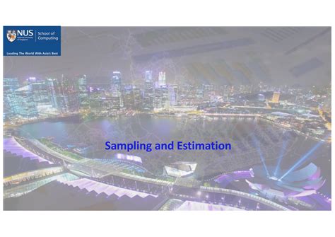 Sampling Estimation に対する画像結果